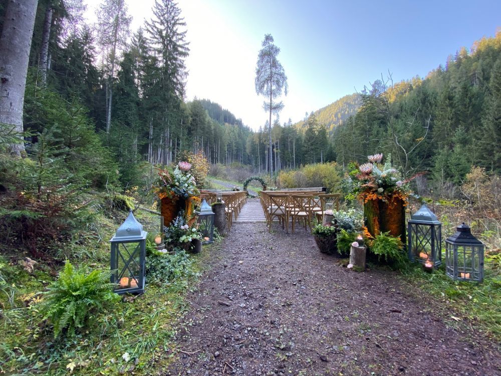 ceremony into the woods