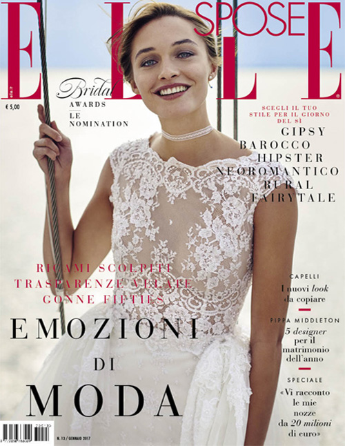 Diana Da Ros su elle spose gennaio 2017 