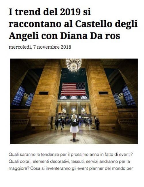 Diana Da Ros su trends for events tgcom 